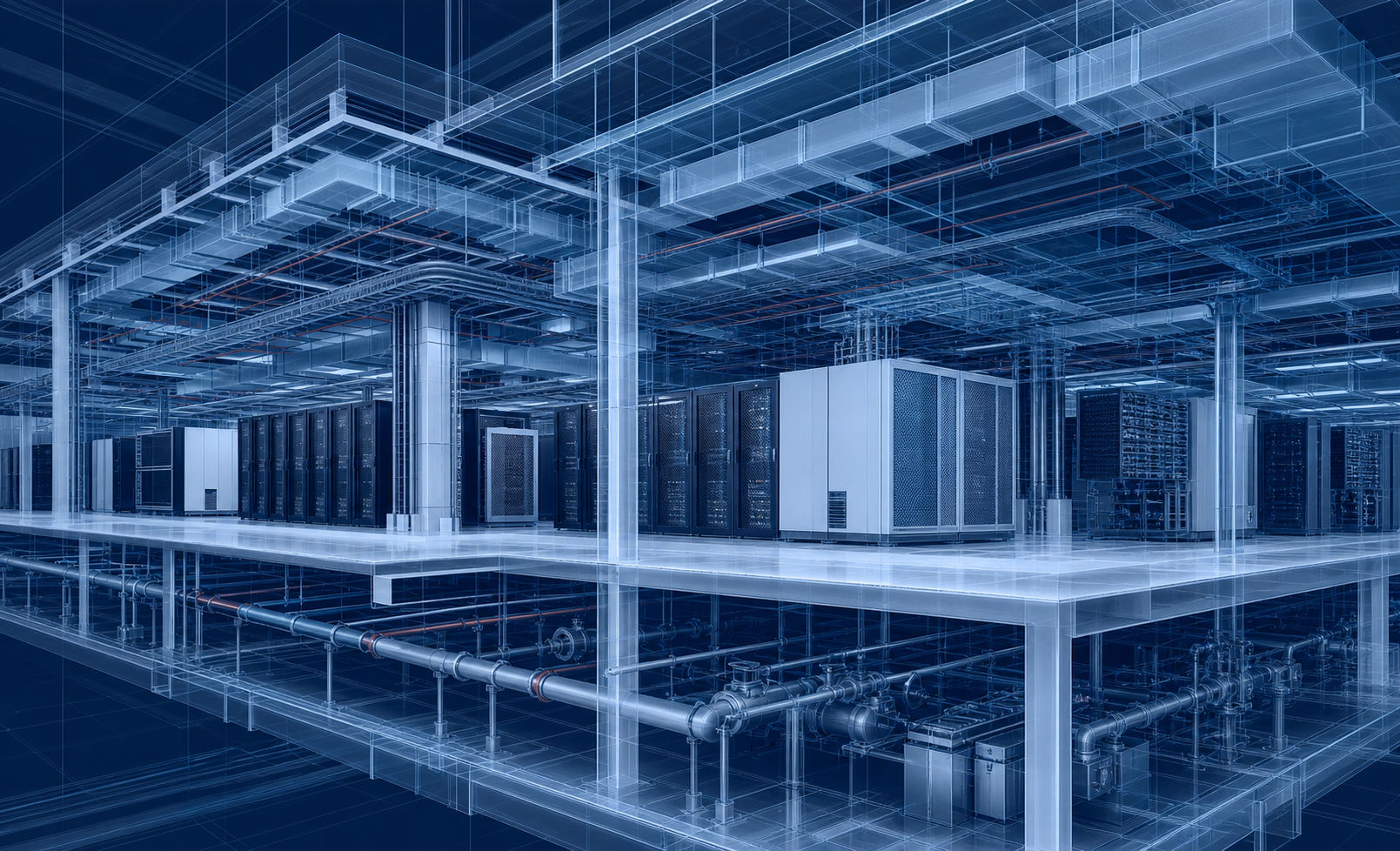 Coordinated BIM model of building systems and data-center infrastructure